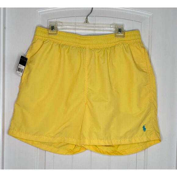Polo Ralph Lauren 5.75-Inch Traveler Classic Swim Trunk XL Yellow - Picture 1 of 10